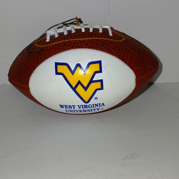 WVU Football Christmas Tree Ornament - Picture 3 of 6